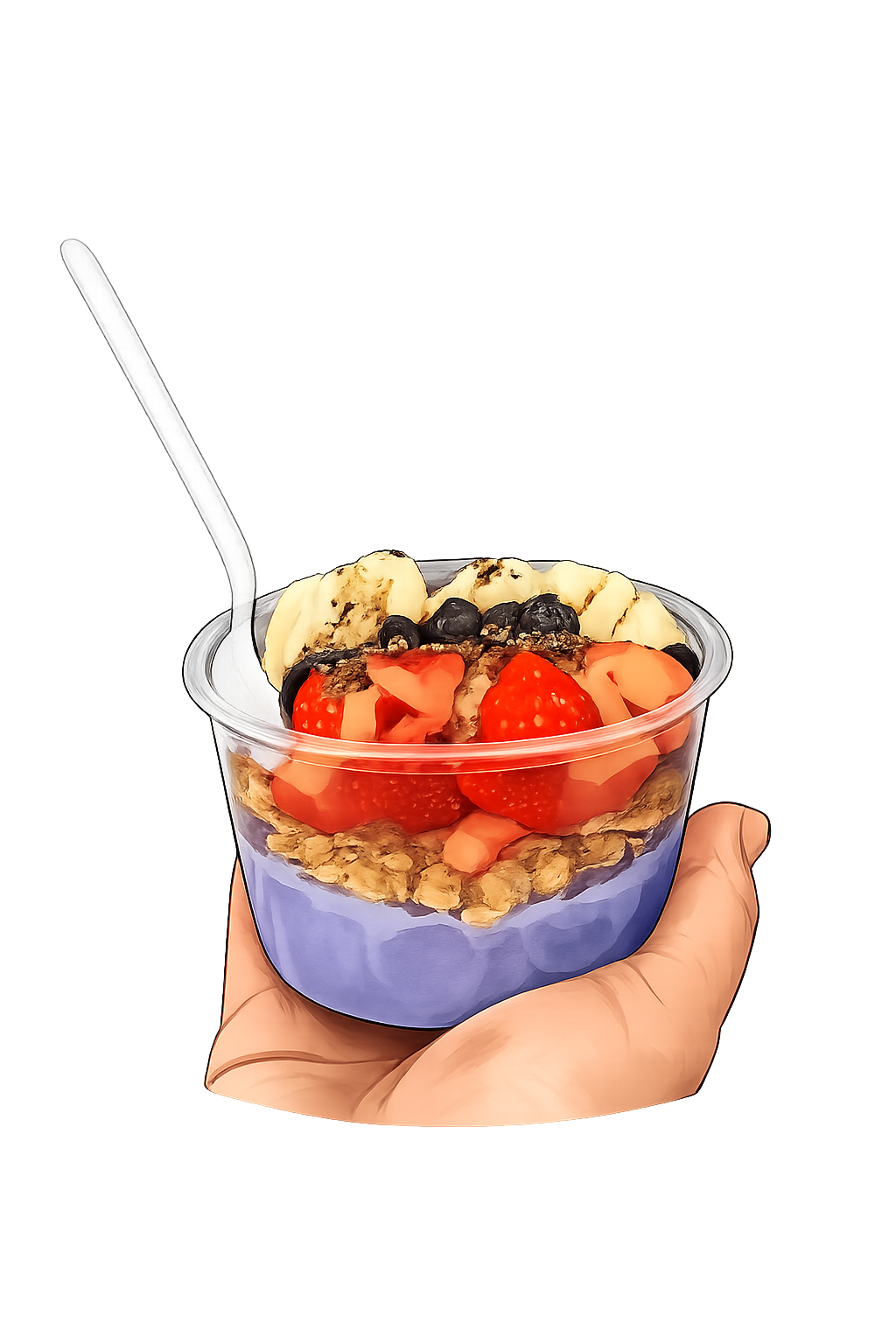 Blue spirulina smoothie